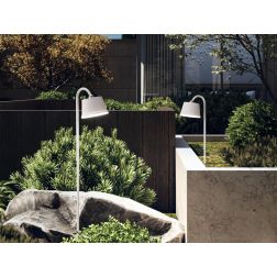 3742-72 ARMANDA PALETTO DA ESTERNO CON PICCHETTO ORIENTABILE IP54 CON BATTERIA RICARICABILE NERO,BIANCO O CORTEN Fabas Luce - Cr 2