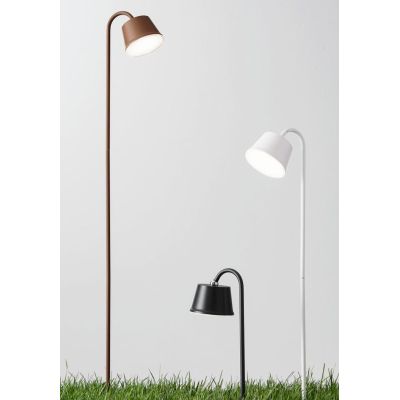 3742-72 ARMANDA PALETTO DA ESTERNO CON PICCHETTO ORIENTABILE IP54 CON BATTERIA RICARICABILE NERO,BIANCO O CORTEN Fabas Luce - Cr
