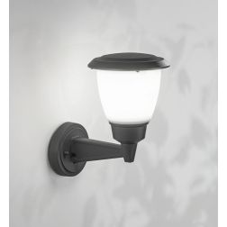 THIAGO LAMPADA DA PARETE IP65 ALLUMINIO ANTRACITE LAMPADINA ATTACCO E27 DA ESTERNO CLASSICA 2