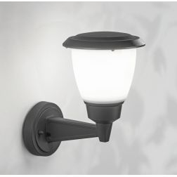 THIAGO LAMPADA DA PARETE IP65 ALLUMINIO ANTRACITE LAMPADINA ATTACCO E27 DA ESTERNO CLASSICA