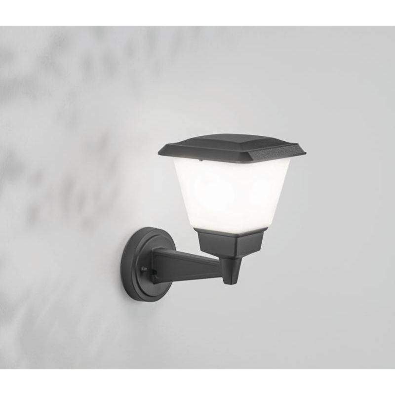 LENA LAMPADA DA PARETE IP65 ALLUMINIO ANTRACITE LAMPADINA ATTACCO E27 DA ESTERNO CLASSICA