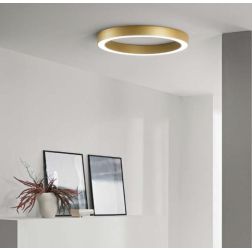 PLAFONIERA A LED 3 MISURE METALLO ORO,NERO E BIANCO LUCE CCT 3000K-4000K-6500K MODERNA 2