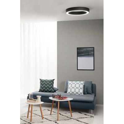 PLAFONIERA A LED 3 MISURE METALLO ORO,NERO E BIANCO LUCE CCT 3000K-4000K-6500K MODERNA