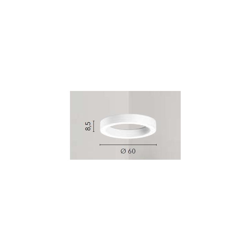 PLAFONIERA A LED 3 MISURE METALLO ORO,NERO E BIANCO LUCE CCT 3000K-4000K-6500K MODERNA