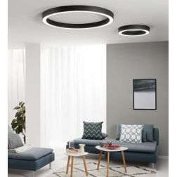 PLAFONIERA A LED 3 MISURE METALLO ORO,NERO E BIANCO LUCE CCT 3000K-4000K-6500K MODERNA