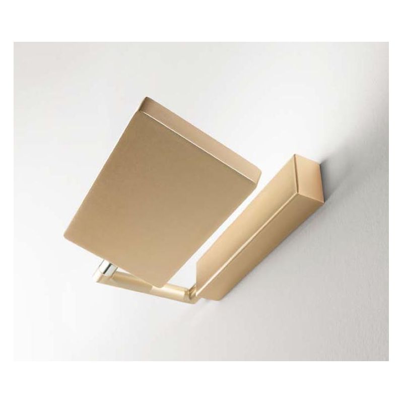 APPLIQUE ORIENTABILE LED 18W LUCE 3200K ALLUMINIO NERO, GRIGIO, BIANCO E ORO MODERNA