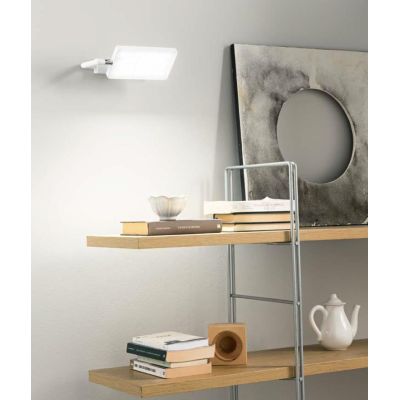 APPLIQUE ORIENTABILE LED 18W LUCE 3200K ALLUMINIO NERO, GRIGIO, BIANCO E ORO MODERNA
