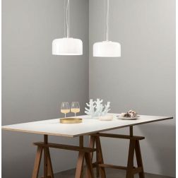 SOSPENSIONE SINGOLA 3 MISURE IN VETRO LISCIO 5 COLORI LAMPADINA ATTACCO E27 MODERNA 2