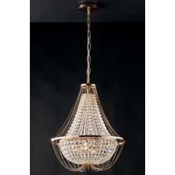 LAMPADARIO ELEGANTE CLASSICO CROMO O ORO 2 MISURE CON CRISTALLI DECORATIVI LAMPADINE ATTACCO E14 2