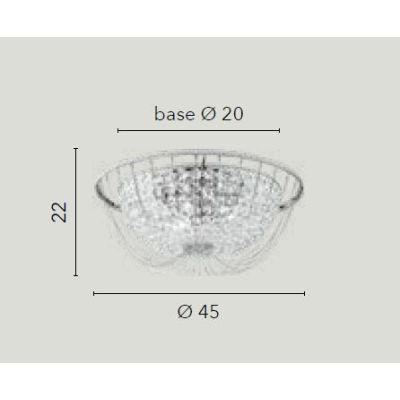 PLAFONIERA ELEGANTE CLASSICA CROMO O ORO 2 MISURE CON CRISTALLI DECORATIVI LAMPADINE ATTACCO E14