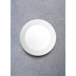 BERTINA PLAFONIERA APPLIQUE DIAMETRO 20 CM ATTACCO 1XGX53 IP66 IN RESINA BIANCA FUMAGALLI DARK LIGHT - Cristalensi Shop Online 2