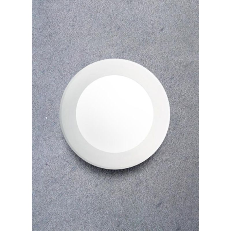 BERTINA PLAFONIERA APPLIQUE DIAMETRO 20 CM ATTACCO 1XGX53 IP66 IN RESINA BIANCA FUMAGALLI DARK LIGHT - Cristalensi Shop Online