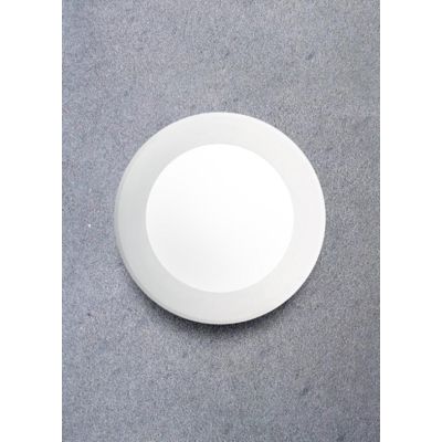 BERTINA PLAFONIERA APPLIQUE DIAMETRO 20 CM ATTACCO 1XGX53 IP66 IN RESINA BIANCA FUMAGALLI DARK LIGHT - Cristalensi Shop Online