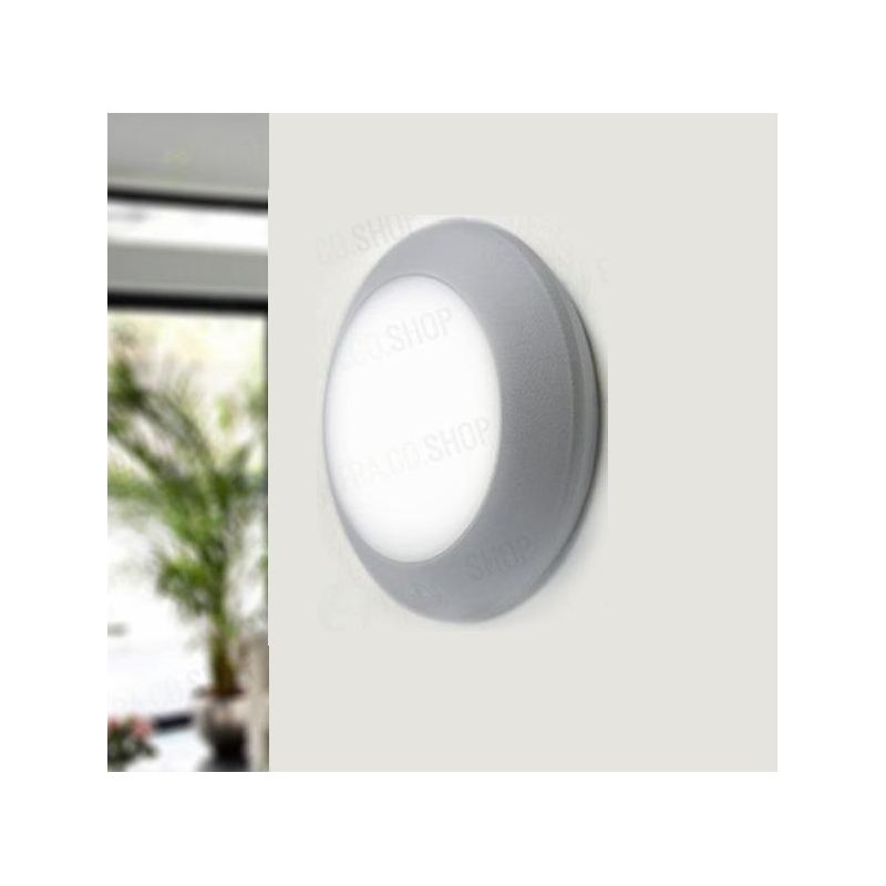 BERTINA PLAFONIERA APPLIQUE DIAMETRO 20 CM ATTACCO 1XGX53 IP66 IN RESINA BIANCA FUMAGALLI DARK LIGHT - Cristalensi Shop Online