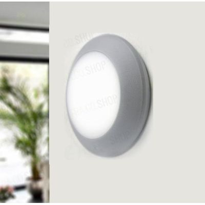 BERTINA PLAFONIERA APPLIQUE DIAMETRO 20 CM ATTACCO 1XGX53 IP66 IN RESINA BIANCA FUMAGALLI DARK LIGHT - Cristalensi Shop Online