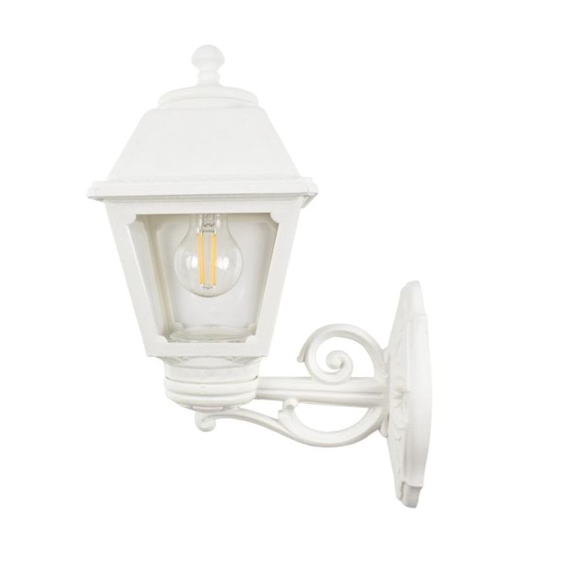 BISSO MARY APPLIQUE IN RESINA NERA IP55 VETRO TRASPARENTE PER AMBIENTI ESTERNI MADE IN ITALY FUMAGALLI DARK LIGHT - Cristalensi