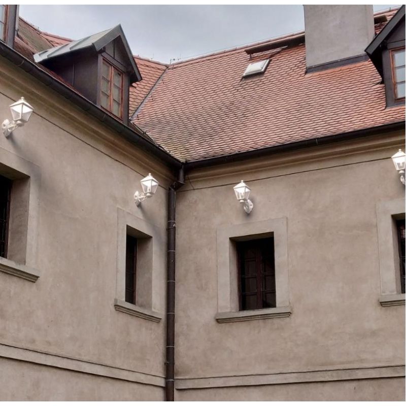 BISSO MARY APPLIQUE IN RESINA NERA IP55 VETRO TRASPARENTE PER AMBIENTI ESTERNI MADE IN ITALY FUMAGALLI DARK LIGHT - Cristalensi