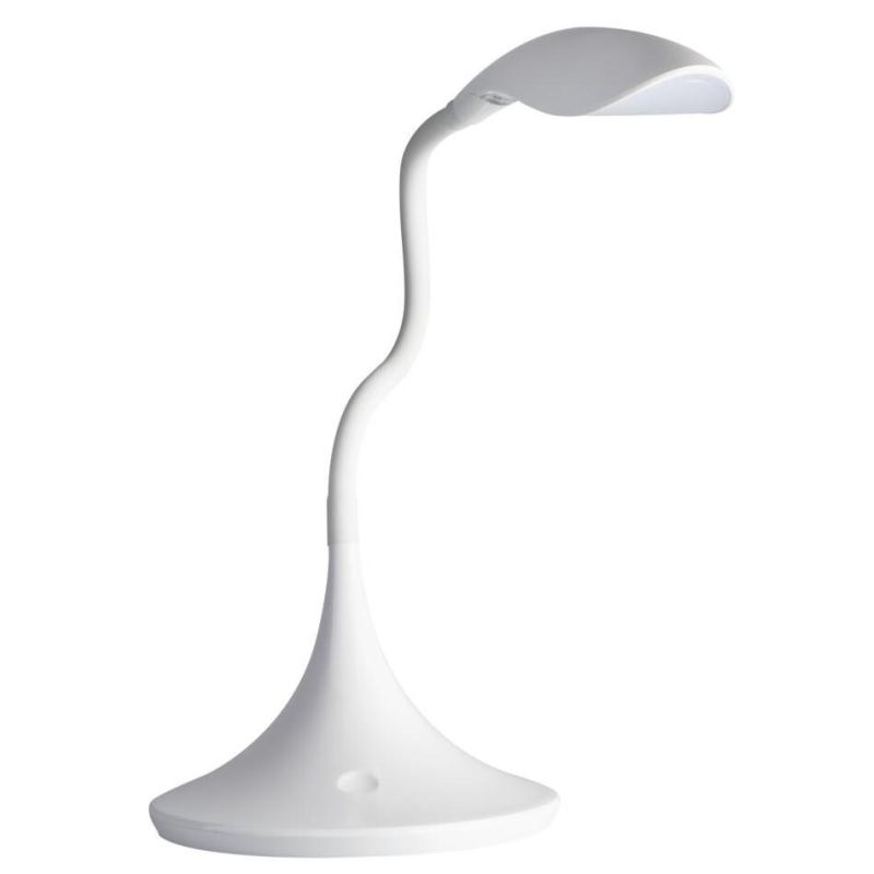 STONE LIGHT LAMPADA DA TAVOLO BRACCIO FLESSIBILE LED 5W 3000K IN NERO O BIANCO DARK LIGHT - Cristalensi Shop Online