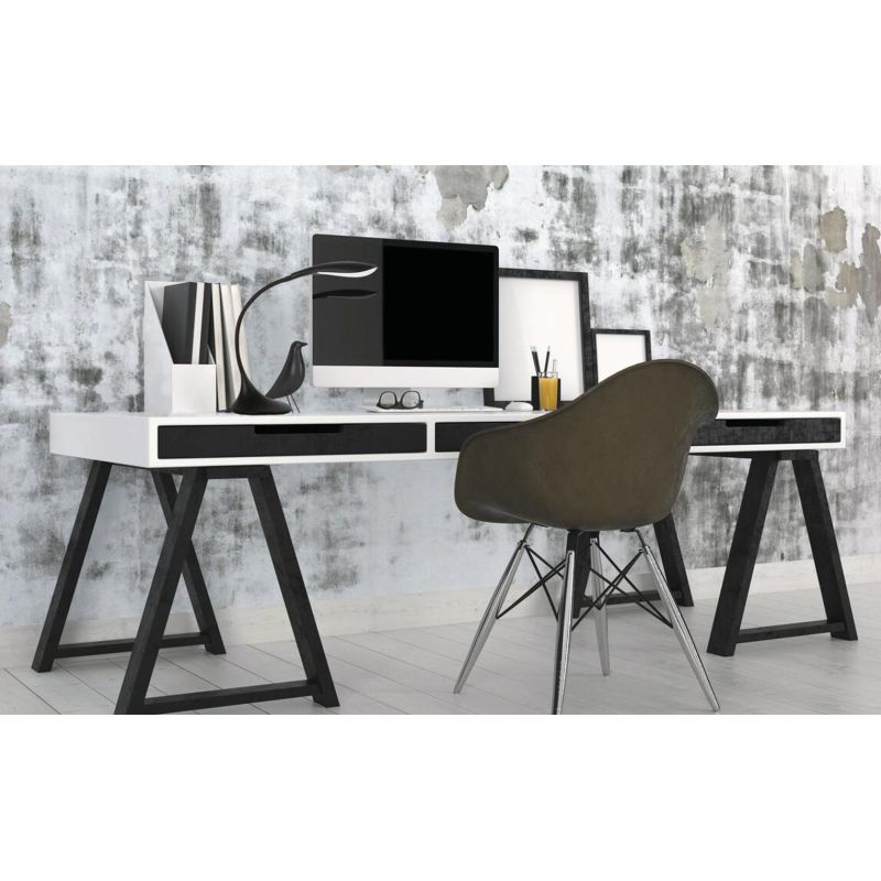 STONE LIGHT LAMPADA DA TAVOLO BRACCIO FLESSIBILE LED 5W 3000K IN NERO O BIANCO DARK LIGHT - Cristalensi Shop Online