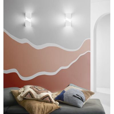 ZEELAND APPLIQUE IN GESSO VERNICIABILE DOPPIA ILLUMINAZIONE LAMPADINE 2XG9 MODERNA