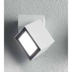 STEVE APPLIQUE DA ESTERNO IP54 ORIENTABILE LED 6W LUCE 4000K BIANCO,SILVER O MARRONE MODERNA ONDALUCE CICIRIELLO - Cristalensi S