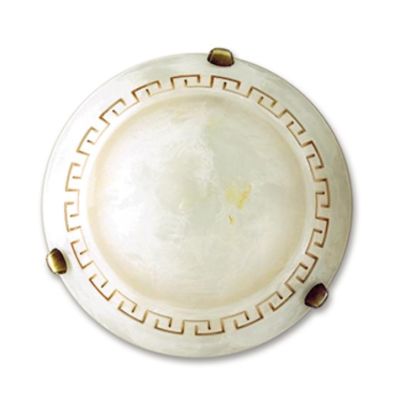 TRECENTO PLAFONIERA CLASSICA D30 o 40 CM IN VETRO EFFETTO MARMO CON DECORI LAMPADINE E27