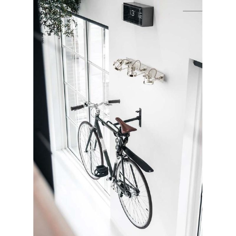 PLAFONIERA APPLIQUE CON 3 SPOT ORIENTABILI IN METALLO FINITURA NICHEL LAMPADINE INCLUSE 3xGU10