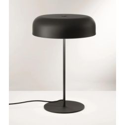 LAMPADA DA TAVOLO MODERNA NERA, BIANCO O ORO ALTEZZA CM 45 LAMPADINE 2XE14 2
