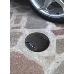 CECI 160 DUE TAGLI INCASSO CARRABILE IN RESINA NERA IP67 CON LAMPADINA LED SOSTITUIBILE 2