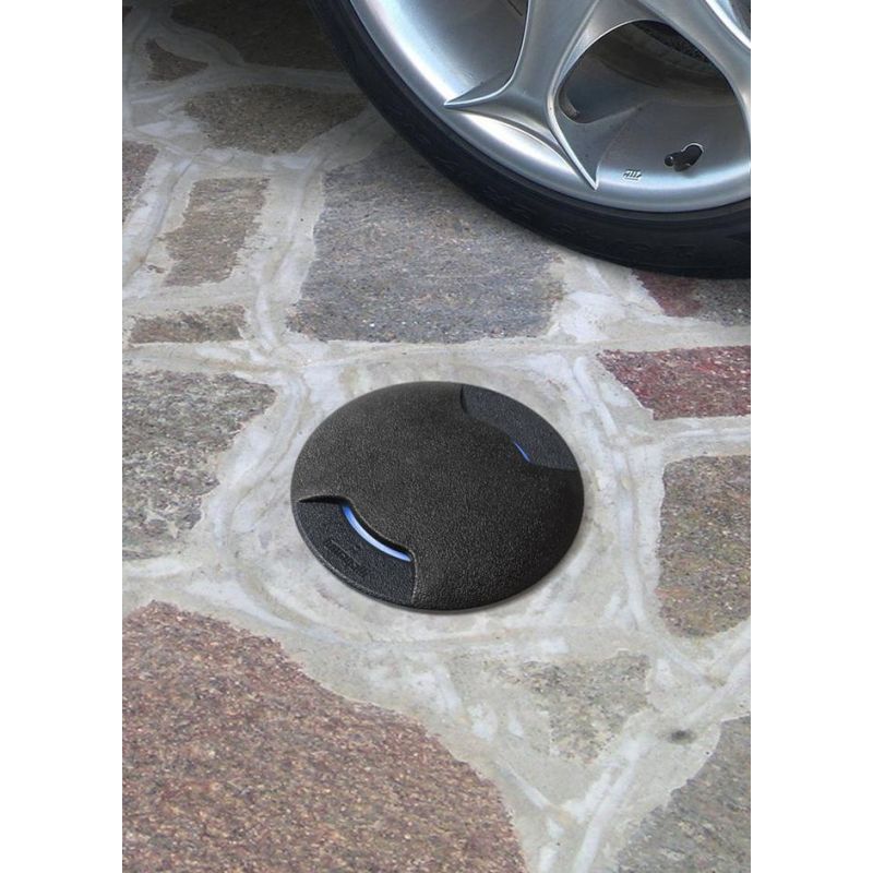 CECI 160 DUE TAGLI INCASSO CARRABILE IN RESINA NERA IP67 CON LAMPADINA LED SOSTITUIBILE