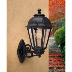 BISSO SABA APPLIQUE UP & DOWN IP55 ANTI SALSEDINE IN RESINA BIANCA O NERA DA ESTERNI 2