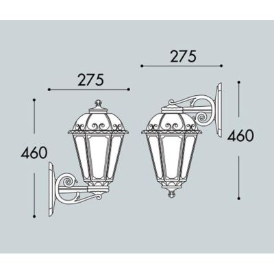 BISSO SABA APPLIQUE UP & DOWN IP55 ANTI SALSEDINE IN RESINA BIANCA O NERA DA ESTERNI