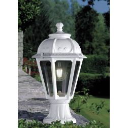 MIKROLOT SABA PALETTO DA ESTERNO H40 CM IP55 ANTI SALSEDINE IN RESINA BIANCA O NERA