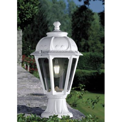 MIKROLOT SABA PALETTO DA ESTERNO H40 CM IP55 ANTI SALSEDINE IN RESINA BIANCA O NERA