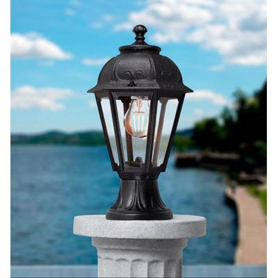 MIKROLOT SABA PALETTO DA ESTERNO H40 CM IP55 ANTI SALSEDINE IN RESINA BIANCA O NERA