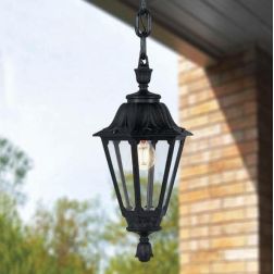 SICHEM RUT SOSPENSIONE DA ESTERNO IN RESINA NERA IP55 ANTI CORROSIONE FUMAGALLI MADE IN ITALY 2