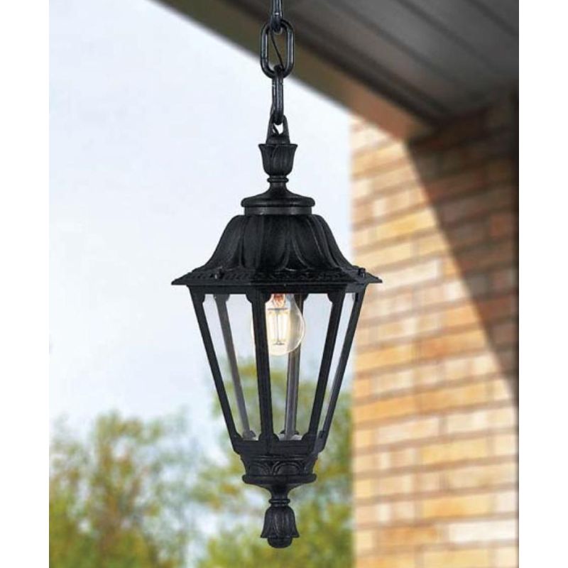 SICHEM RUT SOSPENSIONE DA ESTERNO IN RESINA NERA IP55 ANTI CORROSIONE FUMAGALLI MADE IN ITALY