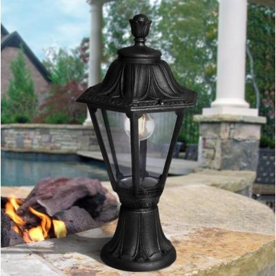 MINILOT RUT PALETTO H53 CM IN RESINA NERA IP55 ANTI CORROSIONE FUMAGALLI MADE IN ITALY