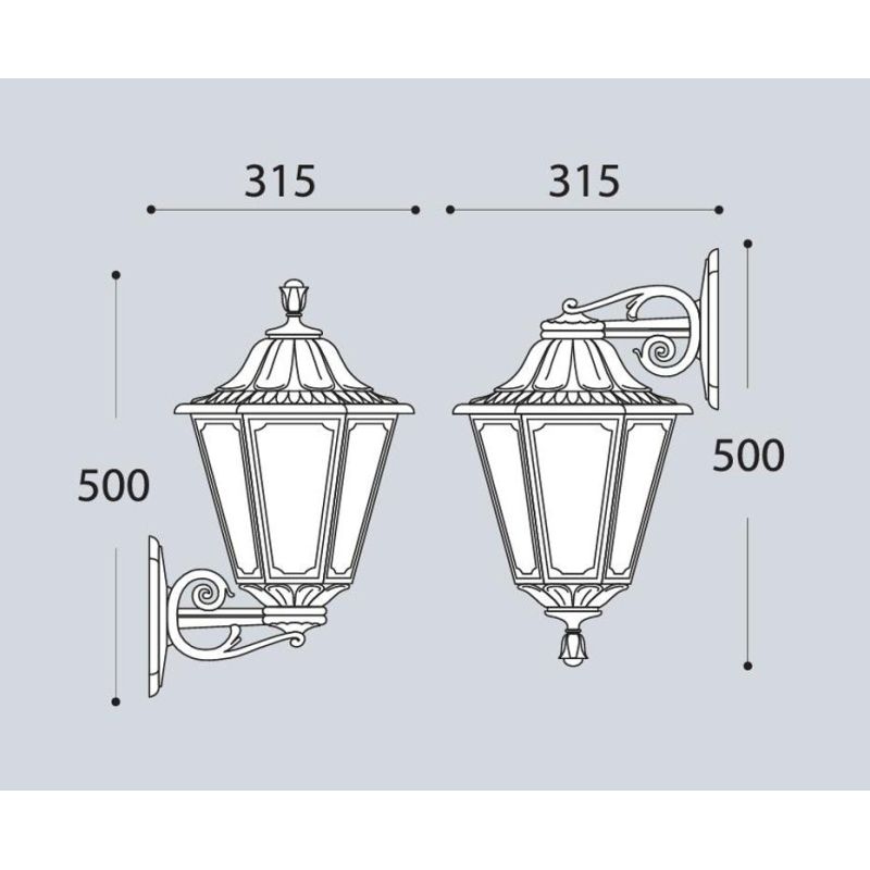 BISSO RUT APPLIQUE UP & DOWN IP55 IN RESINA  NERA ANTI CORROSIONE FUMAGALLI MADE IN ITALY