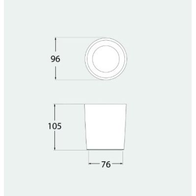 LIVIA PLAFONIERA DA ESTERNO CILINDRICA DIAMETRO CM 9,6 MODERNA ED ECONOMICA CON ATTACCO GU10