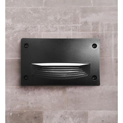 LETI 200 HS FARETTO RETTANGOLARE DA INCASSO IP66 IN RESINA BIANCA,GRIGIA O NERA MADE IN ITALY