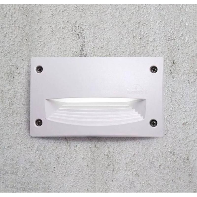 LETI 200 HS FARETTO RETTANGOLARE DA INCASSO IP66 IN RESINA BIANCA,GRIGIA O NERA MADE IN ITALY