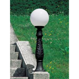 IAFET R G300 PALO DA GIARDINO CLASSICO IN RESINA NERA ALTEZZA CM 100 IP65 MADE IN ITALY FUMAGALLI