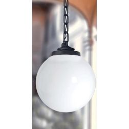 SICAR G250 SOSPENSIONE A SFERA D25 CM RESINA BIANCA O NERA  DIFFUSORE BIANCO OPALE MADE IN ITALY FUMAGALLI