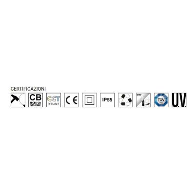 ABRAM 150 APPLIQUE DA ESTERNO IP55 IN RESINA BIANCA,GRIGIA O NERA MADE IN ITALY FUMAGALLI DARK LIGHT - Cristalensi Shop Online