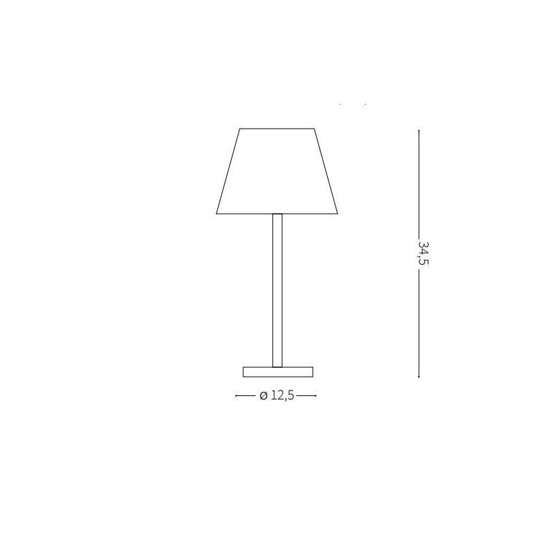 LAMPADA DA TAVOLO MODERNA IP44 LED 7W LUCE 3000K RICARICABILE PER INTERNI ED ESTERNI CRISTALENSI - Cristalensi Shop Online