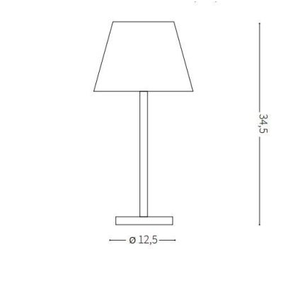 LAMPADA DA TAVOLO MODERNA IP44 LED 7W LUCE 3000K RICARICABILE PER INTERNI ED ESTERNI CRISTALENSI - Cristalensi Shop Online