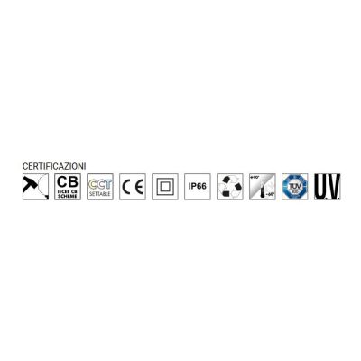 MINI TOMMY 2 LUCI FARETTO DA ESTERNO CON PICCHETTO IP66 RESINA BIANCA,GRIGIA E NERA LAMPADINE GU10 INCLUSE DARK LIGHT - Cristale
