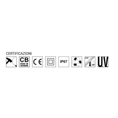 STEVEN PALO IN RESINA IP67 DA ESTERNI NERO O BIANCO H45 CM MADE IN ITALY FUMAGALLI DARK LIGHT - Cristalensi Shop Online