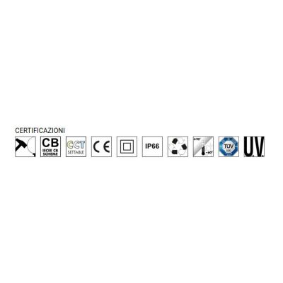 FARETTO PER ESTERNO IP66 IN RESINA TRE COLORI DIREZIONABILE LAMPADINA LED INCLUSA DARK LIGHT - Cristalensi Shop Online